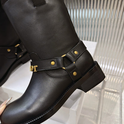 CD 26s Bolt Ankle Boot Black Calfskin 924109