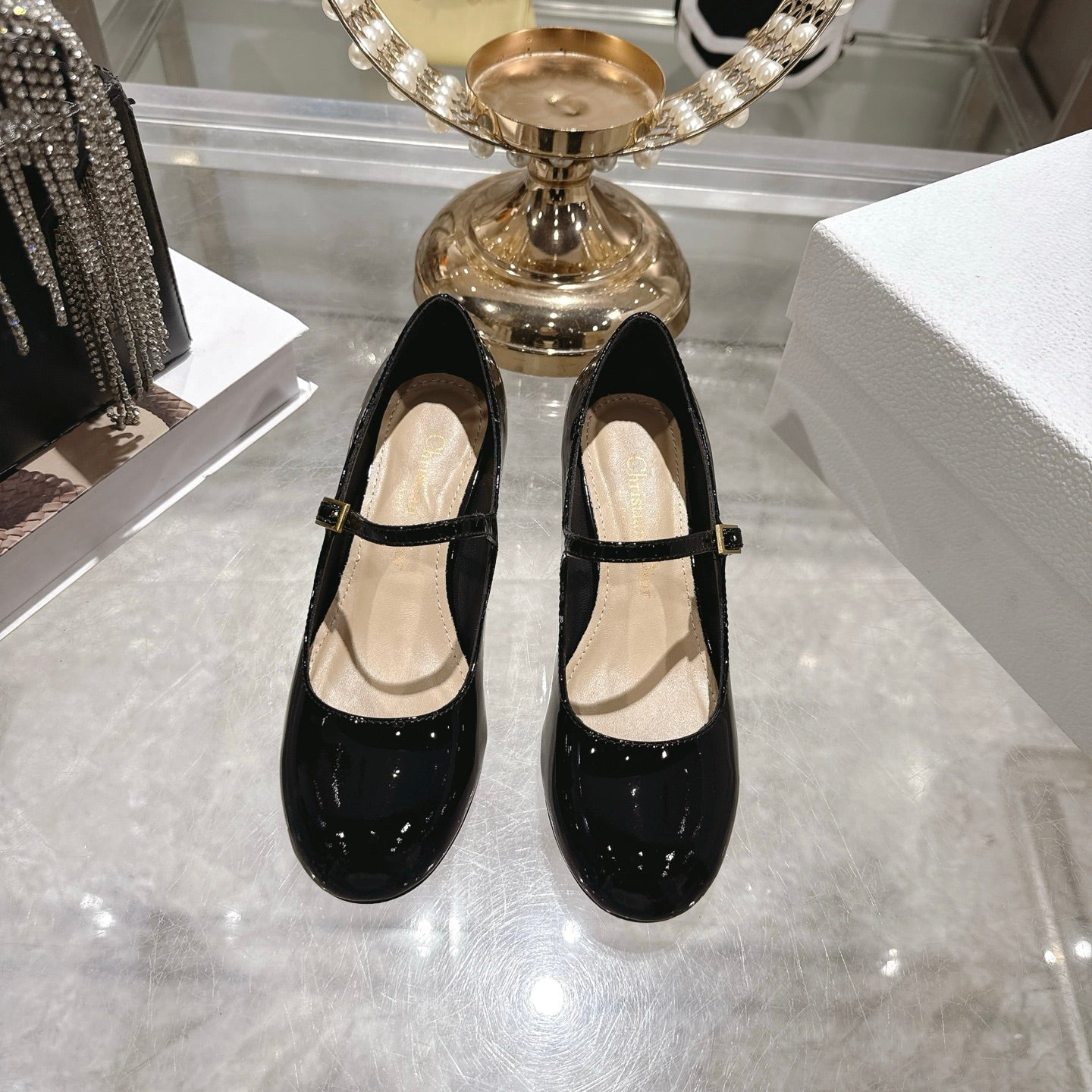 CD 26 Lolita High-Heeled 40 Black Patent Leather 592220
