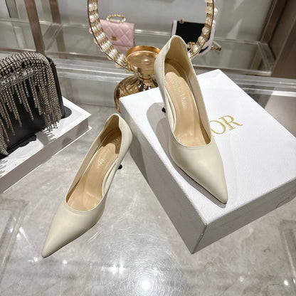 CD 26s Icon Pump 8cm Ivory Supple Calfskin 679846