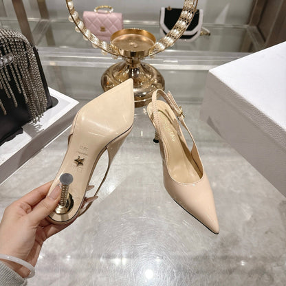 CD 26 Slingback 80 Beige Patent Leather 679852