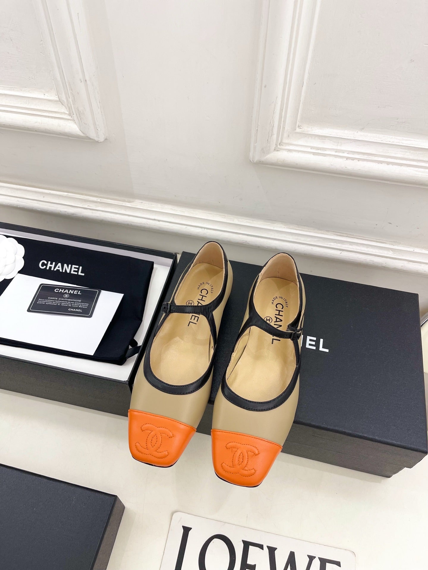 Chanel 2026 Mary Jane Flats Lambskin Sheepskin Leather 831383