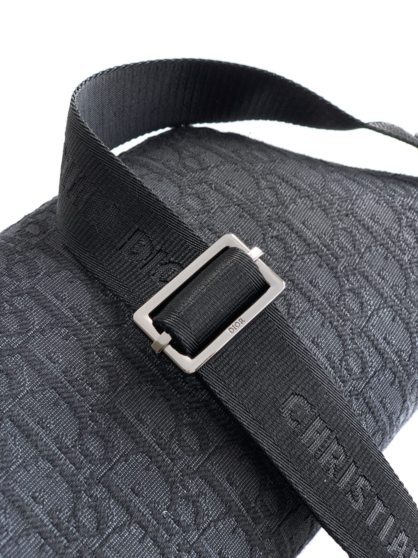 Dior Rider 2.0 Zipper Waist Bag Black Cowhide 336227