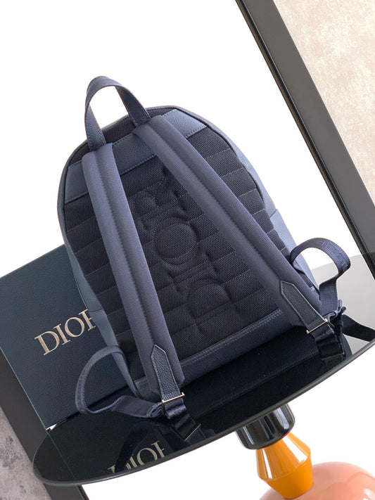 Dior Rider 2.0 Zipper Backpack Navy Blue Cowhide 336239