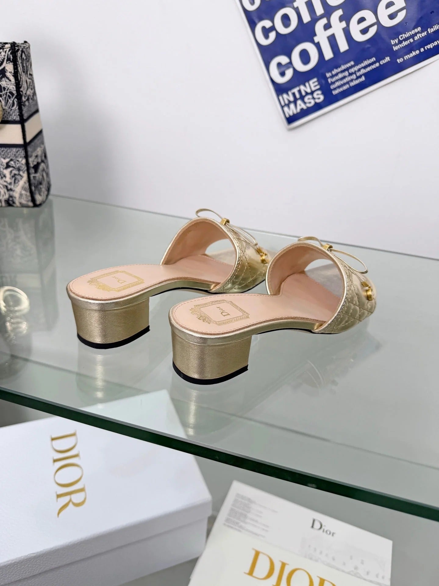 CD 2026 Sandal 45mm Metallic Leather 844877