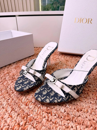 CD 26s Cross-Strap Sandal 70mm Canvas Leather 846603