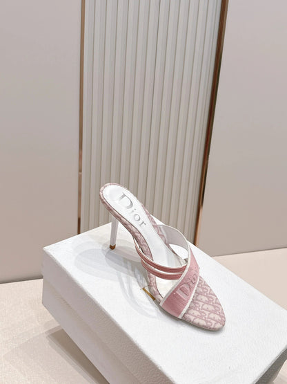 CD 2026 Monogram Sandal 85mm Canvas Leather 844325