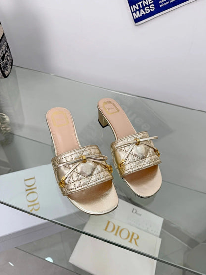 CD 2026 Sandal 45mm Metallic Leather 844877