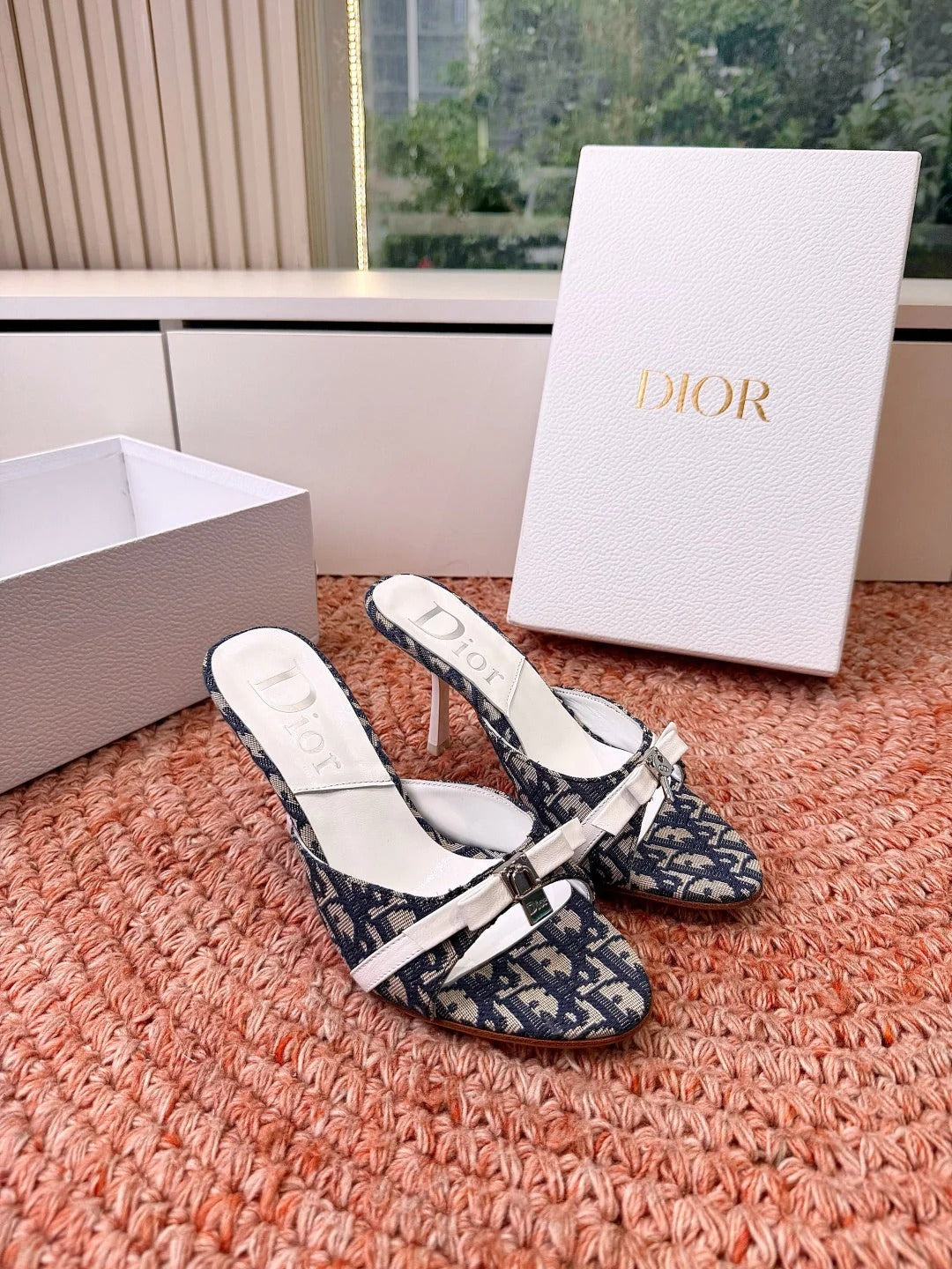 CD 26s Cross-Strap Sandal 70mm Canvas Leather 846603