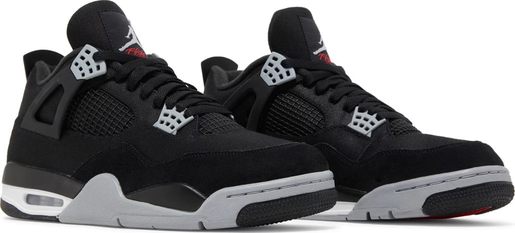 Jordan 4 Retro Black Canvas Sneakers - OG Colorway | Collector's Pick