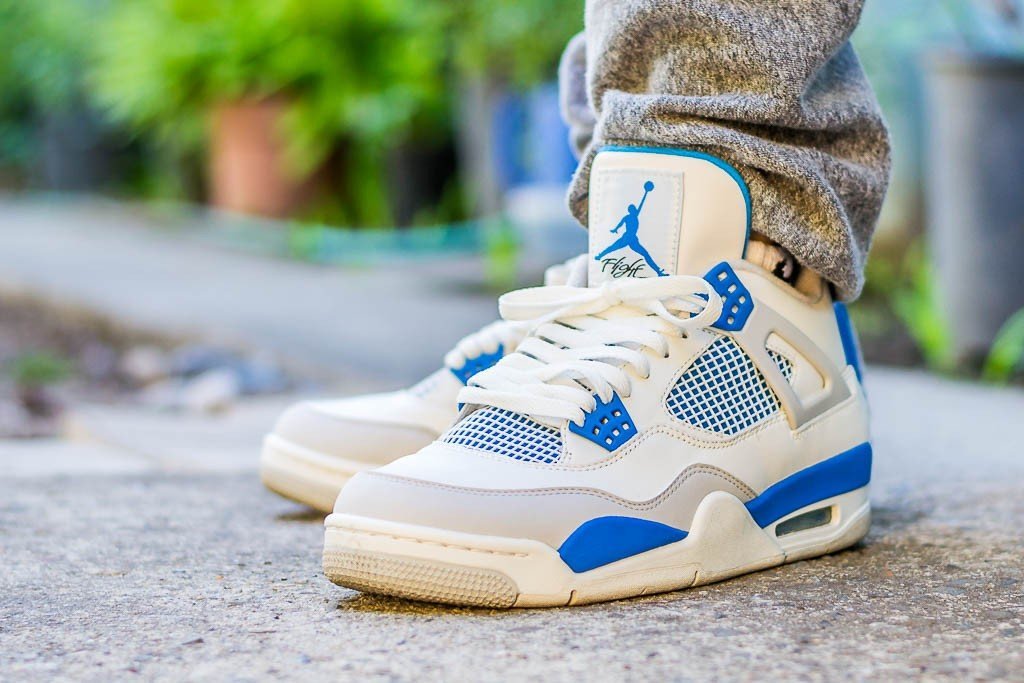 Jordan 4 Retro Golf Military Blue Sneakers - Prime Pick