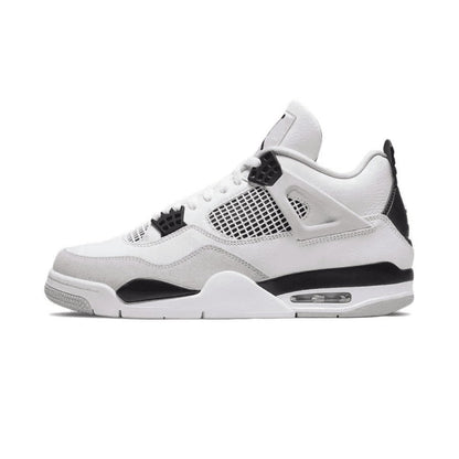 Jordan 4 Retro Military Black Sneakers - Cushioned Stride