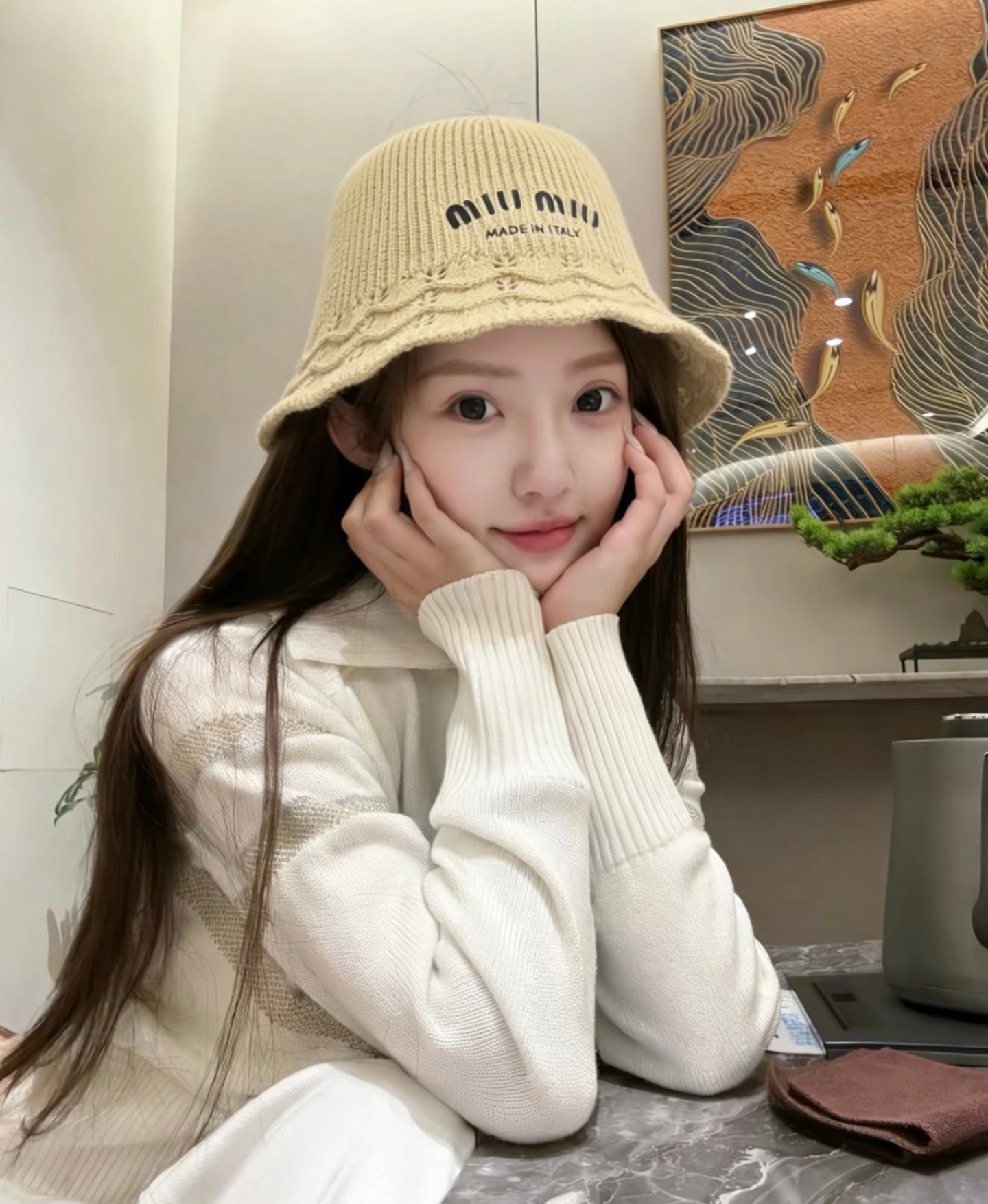 Miumiu Sweet, Knitted, Basin Hat